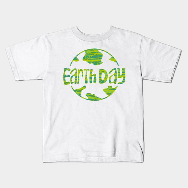 earth day Kids T-Shirt by bloomroge